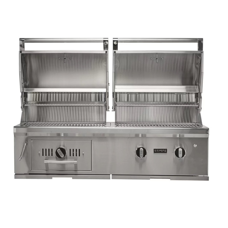 Coyote 50-Inch Built-In Gas/Charcoal Hybrid Grill