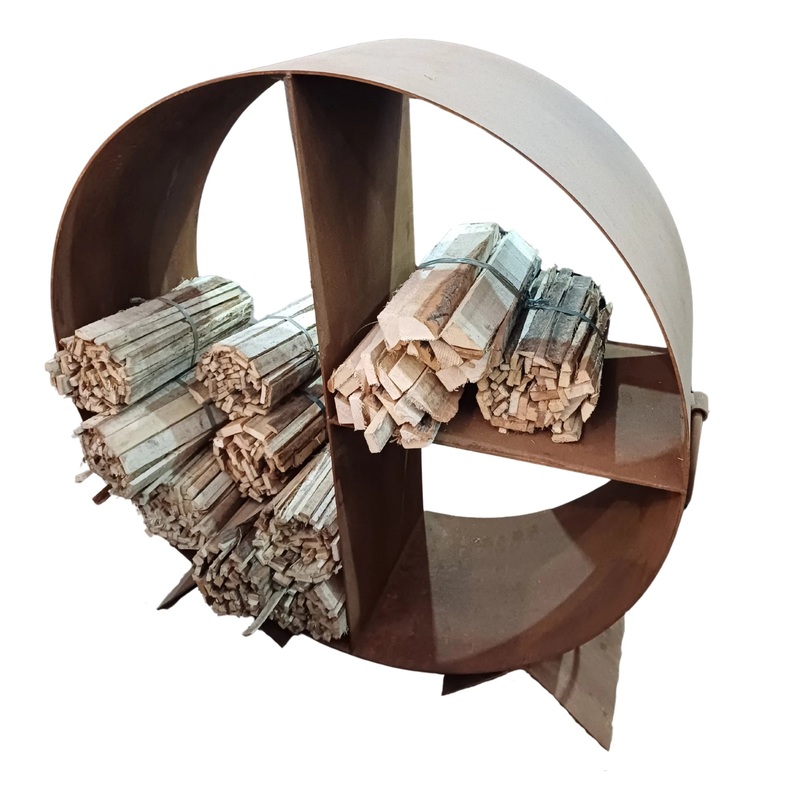 GW Pro 31-Inch Rust Firewood Rack