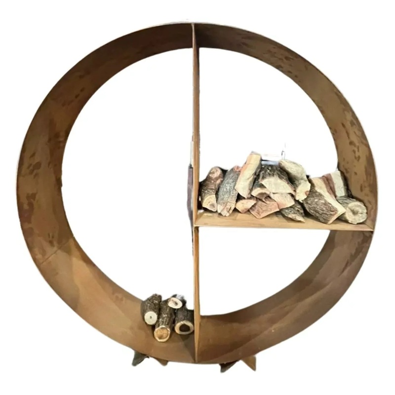 GW Pro 47-Inch Rust Firewood Rack