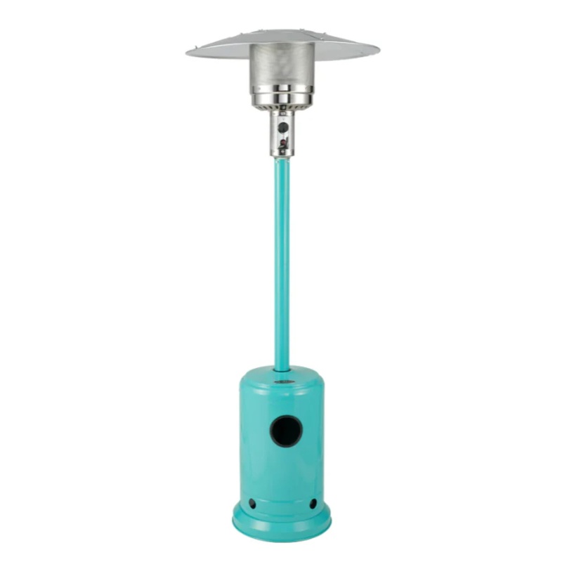 Well Traveled Living Aqua Blue Powder Coated Propane Patio Heater