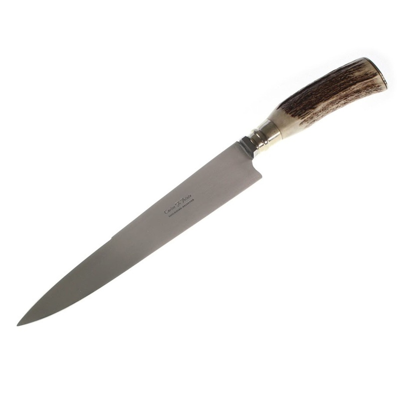 Authentic Argentinean Knife - Creole Deer Antler Handle 10'' Prieto