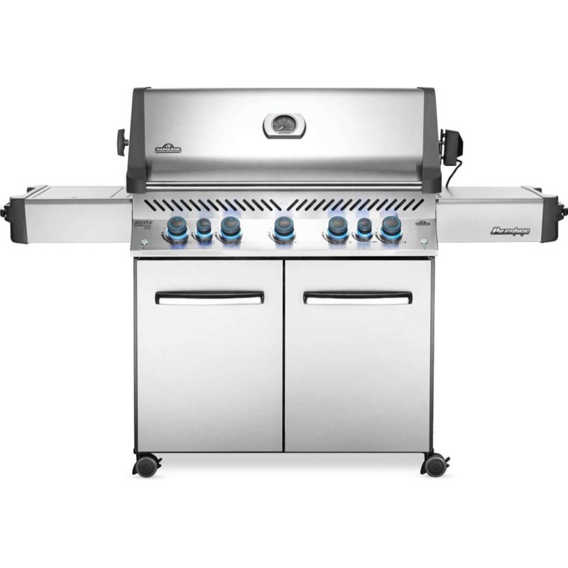 Napoleon Prestige 665 RSIB With Infrared Side and Rear Burners Freestanding Gas Grill