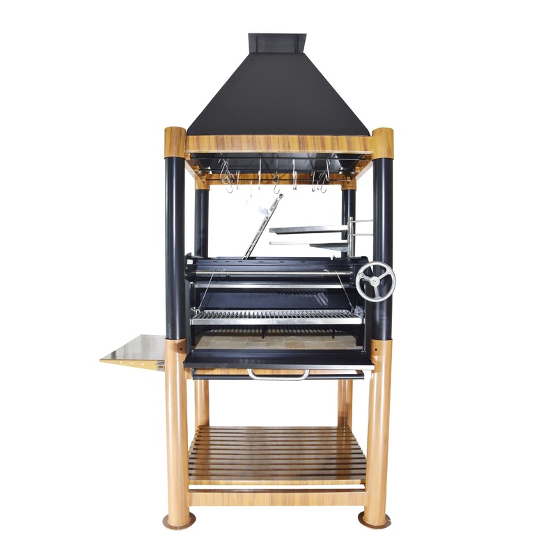 Tagwood BBQ02SI Premium Freestanding Santa Maria Argentine Grill - "The Beast"