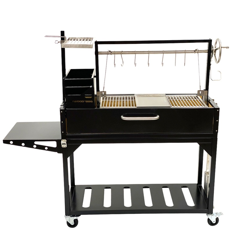 Tagwood BBQ03SI Freestanding Santa Maria Argentine Charcoal Grill