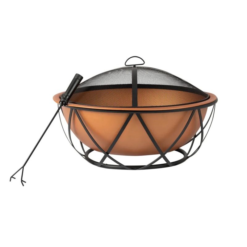 Well Traveled Living Barzelonia Round Copper Look Fire Pit
