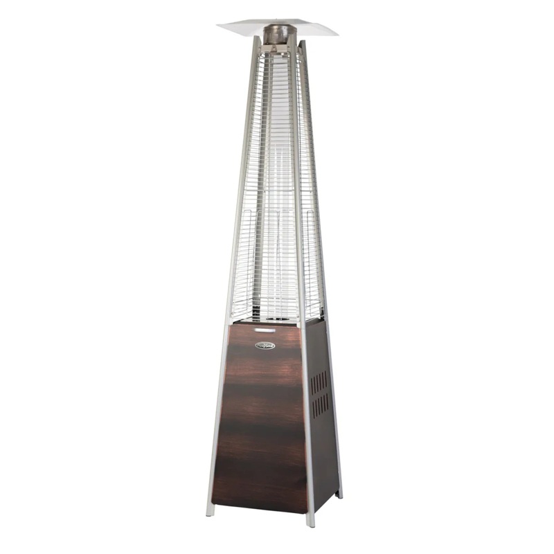 Well Traveled Living Coronado Brushed Bronze Pyramid Flame Propane Patio Heater