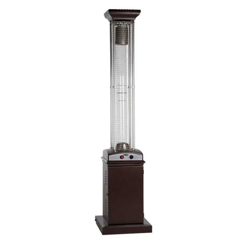 Well Traveled Living Hammered Bronze Finish Square Flame Propane Patio Heater