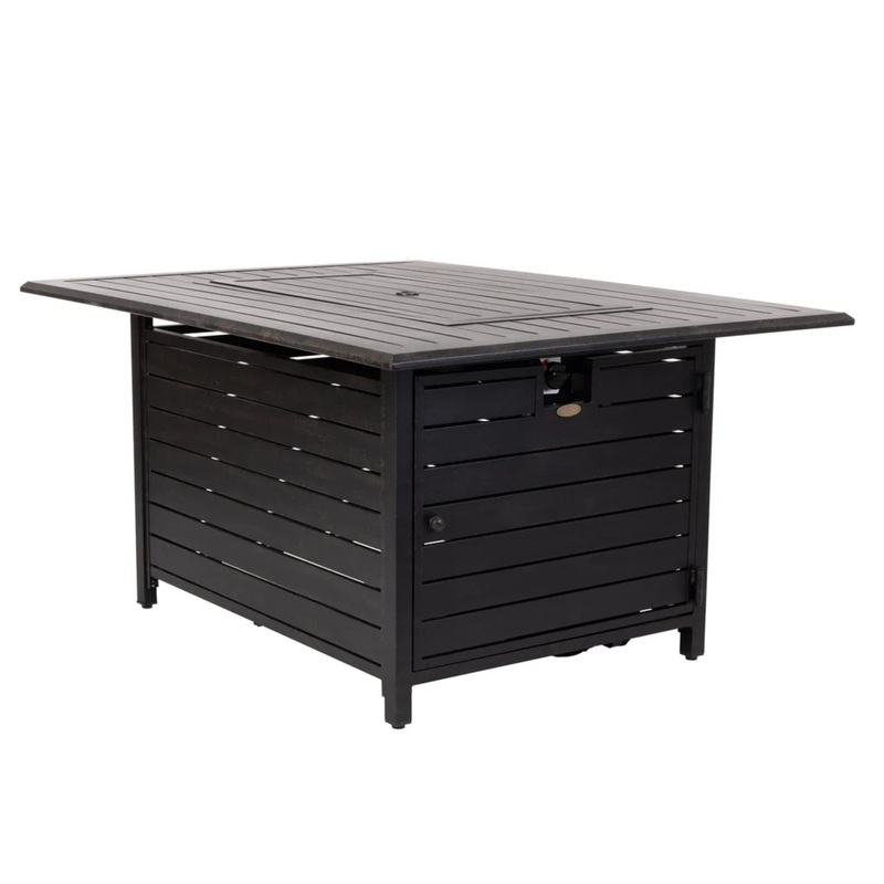 Well Traveled Living Longmont Aluminum Rectangular Propane Fire Pit