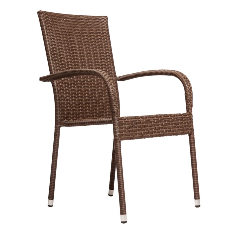 Well Traveled Living Set of 4 Morgan Outdoor Wicker Chairs