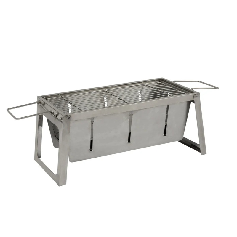 Well Traveled Living Stainless Steel Foldaway Charcoal Grill