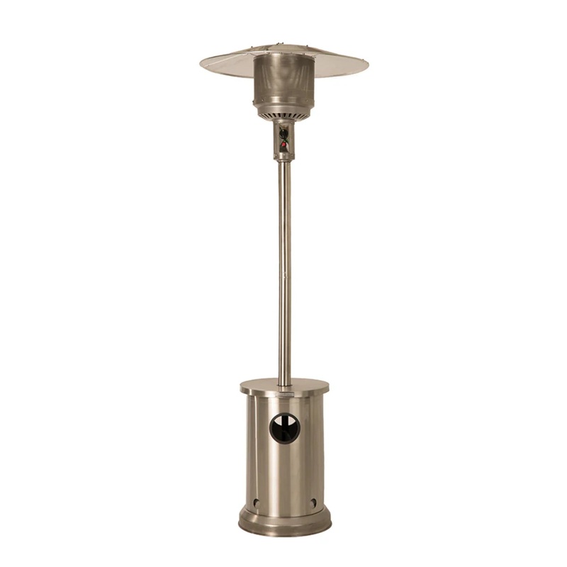 Well Traveled Living Stainless Steel Patio Heater w/ Table
