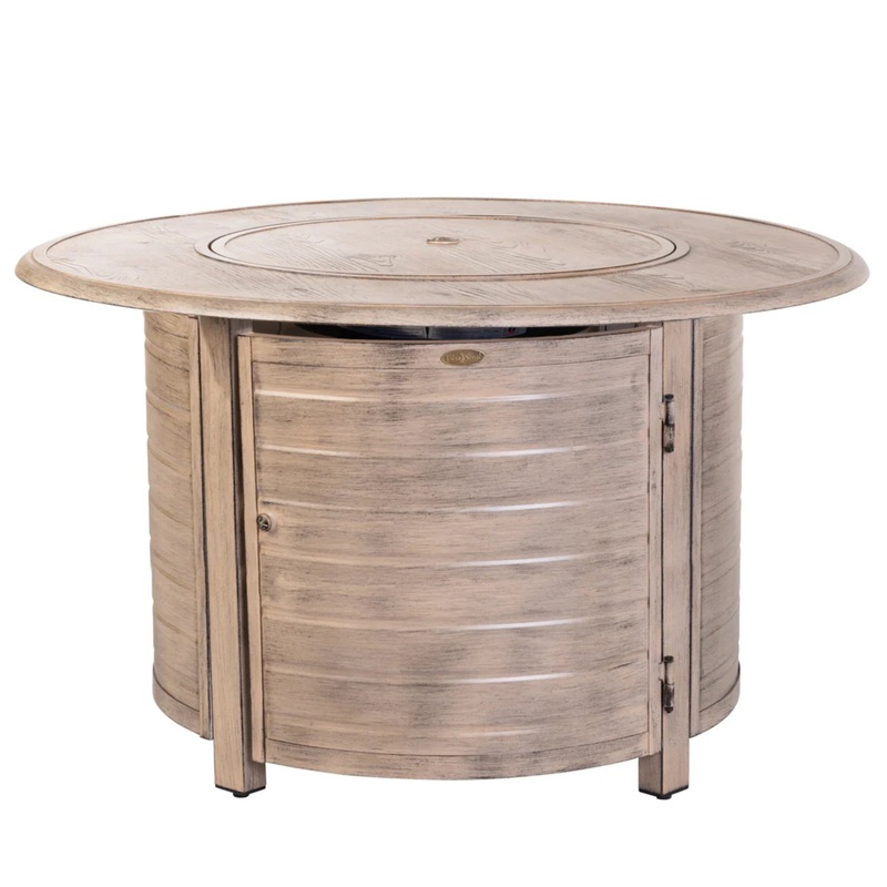 Well Traveled Living Thatcher Round Propane Fire Pit in Driftwood