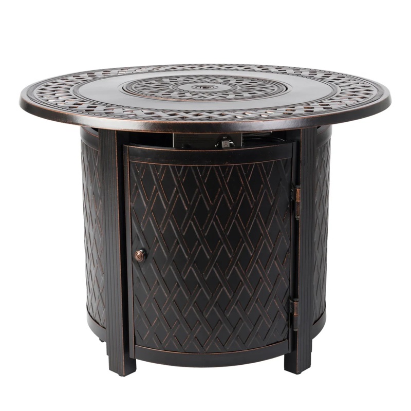 Well Traveled Living Wagner Aluminum Round Propane Fire Pit