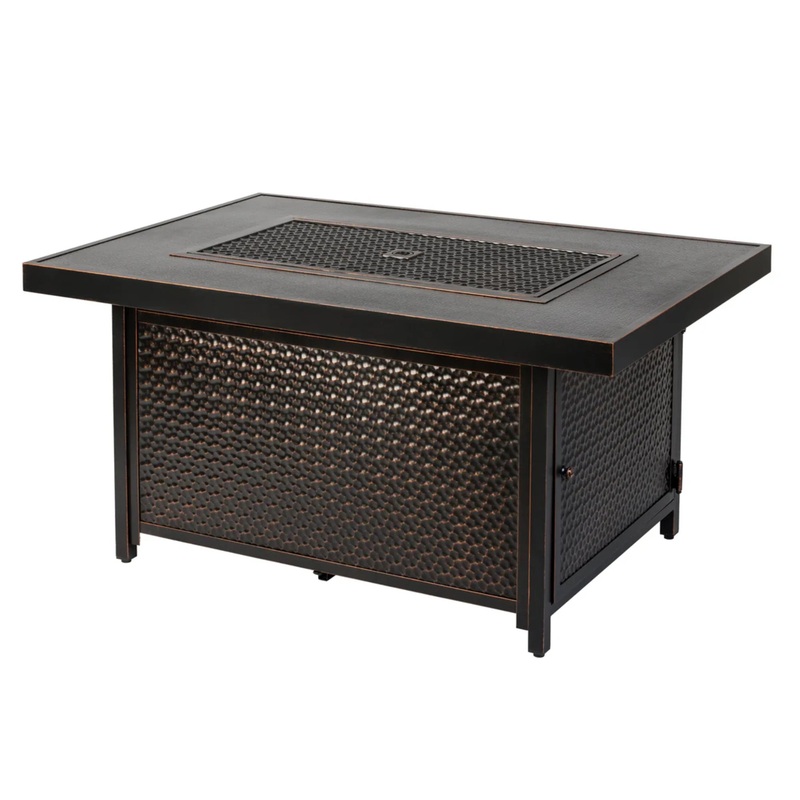 Well Traveled Living Weyland Rectangle Aluminum Propane Fire Pit