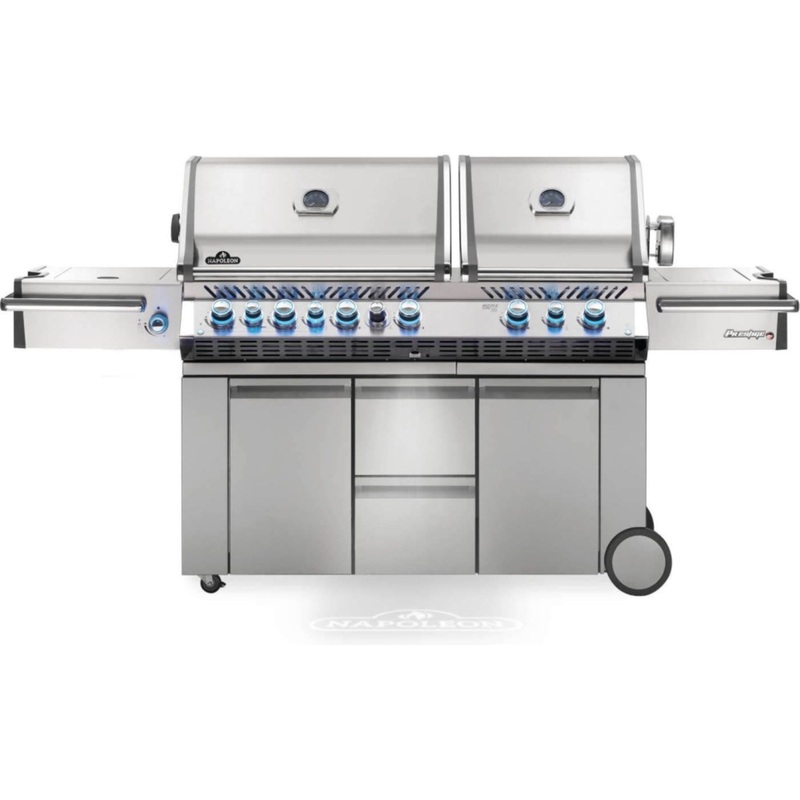 Napoleon Prestige PRO 825 RSBI Premium Freestanding Gas Grill with Power Side Burner, Infrared Rear & Bottom Burners