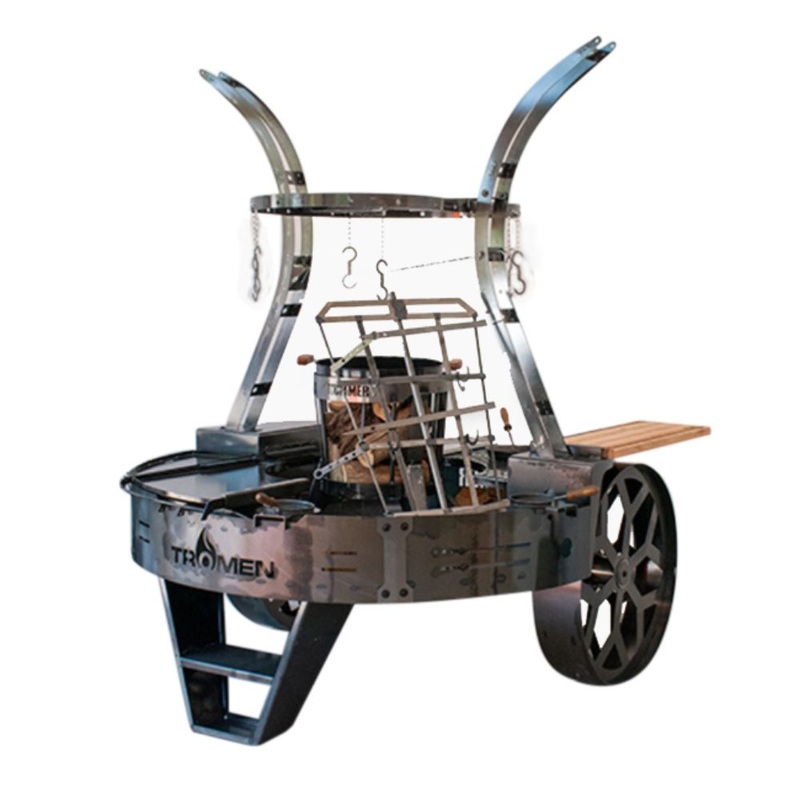 Tromen Hummer Firepit Open Fire Argentine Mega Grill with Oven