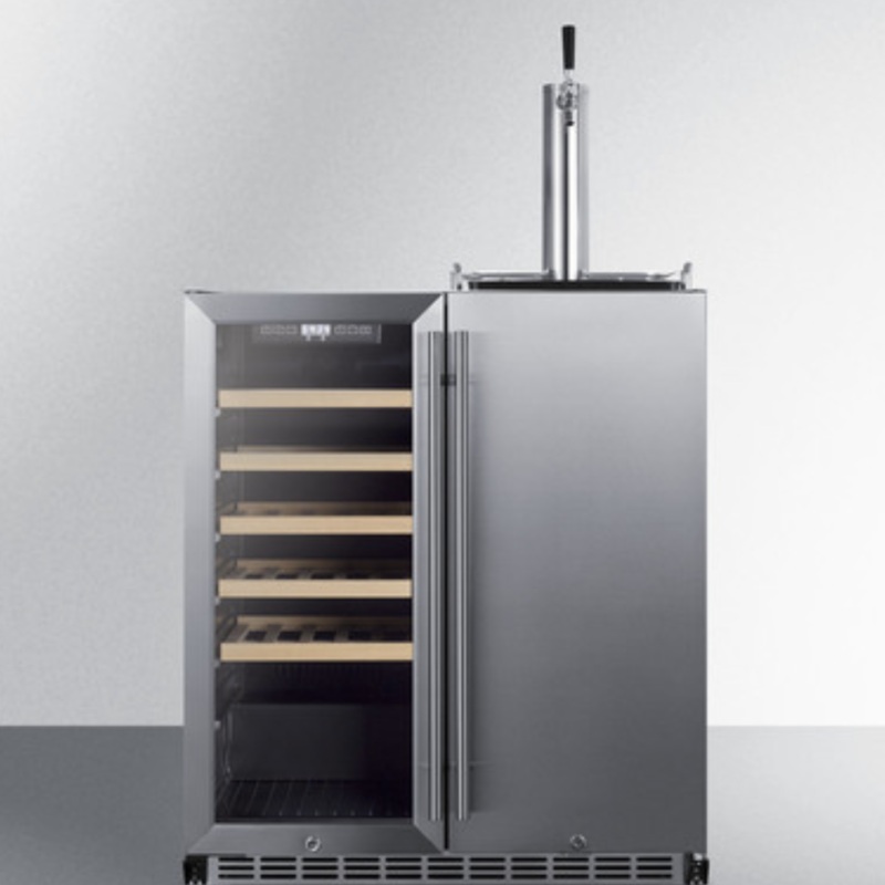 Summit SWBC3041 30" Built-In Wine Cellar/Kegerator