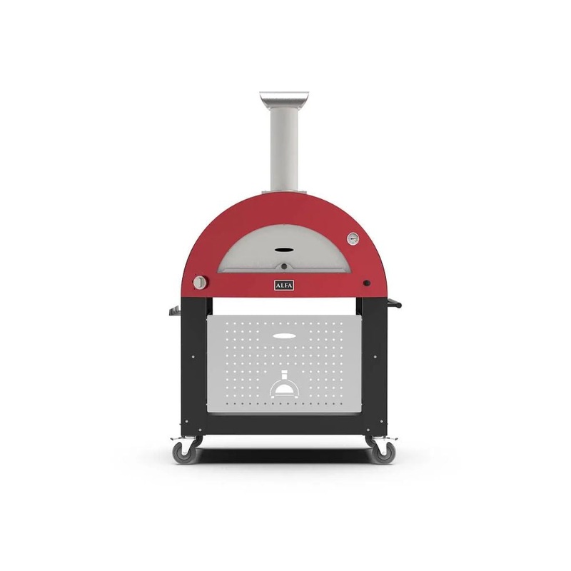 Alfa Moderno Ruby Red 3 Pizze Freestanding Gas Pizza Oven
