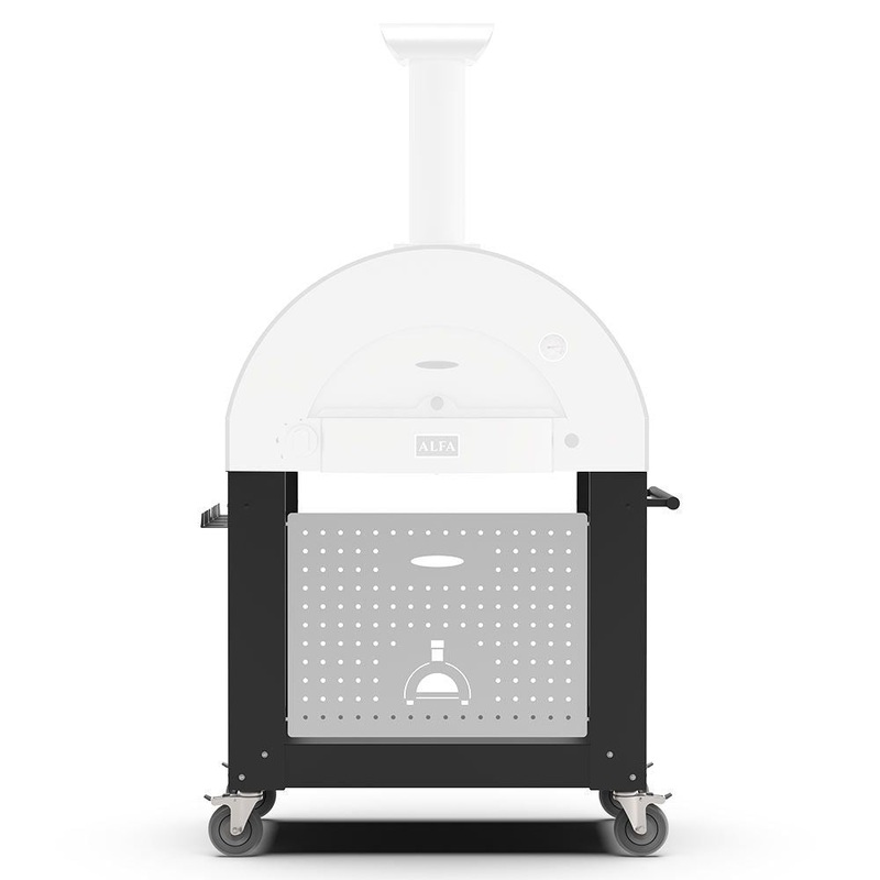 Alfa Wrinkle Black Base for 2 Pizze Oven