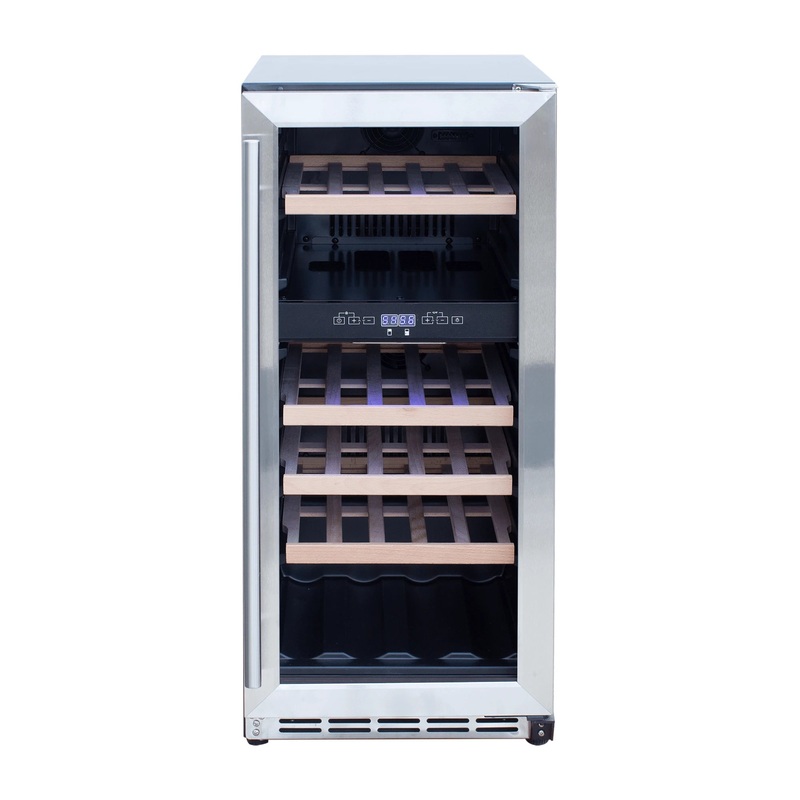 Summerset 15-Inch 3.2 Cu. Outdoor Dual Zone Wine Cooler