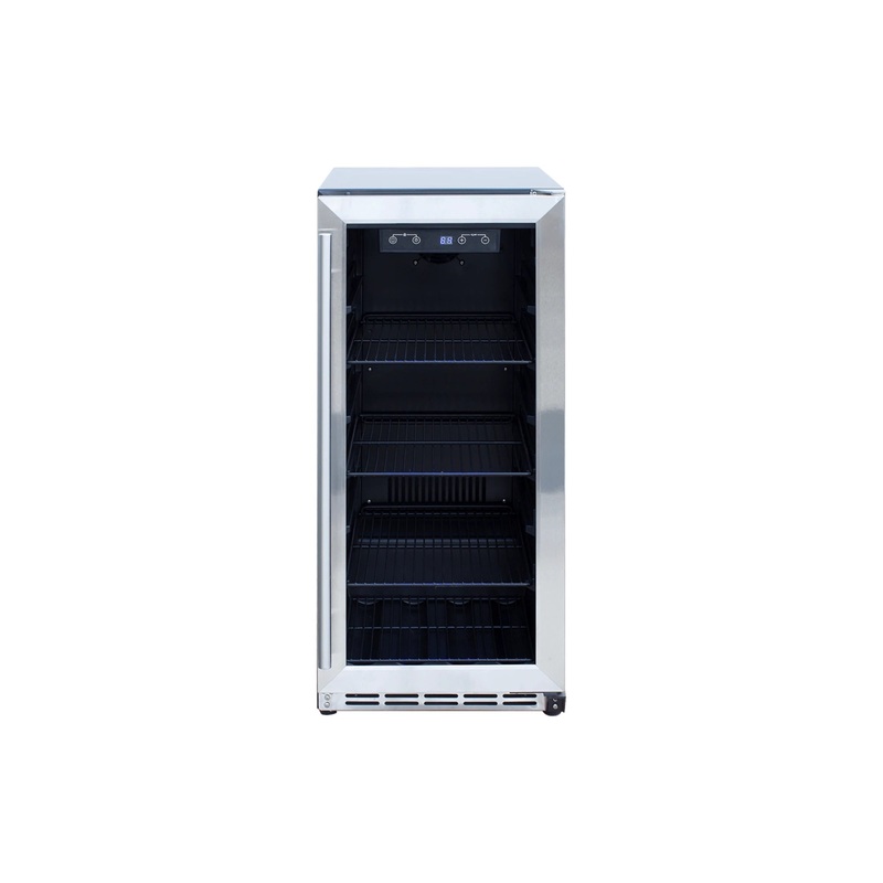 Summerset 15-Inch 3.2 Cu Outdoor Rated Refrigerator w/ Glass Door
