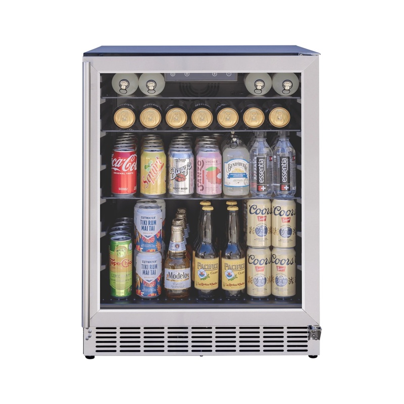 Summerset 24-Inch 5 Cu. Outdoor Compact Refrigerator w/ Glass Door