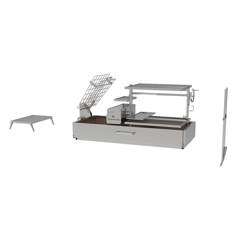 Tagwood BBQ28SS Argentine Santa Maria Built-In Charcoal Grill