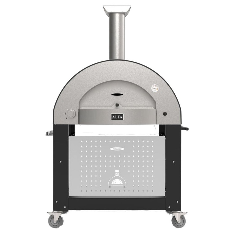 Alfa Classico 4 Pizze Freestanding Grey Gas Pizza Oven
