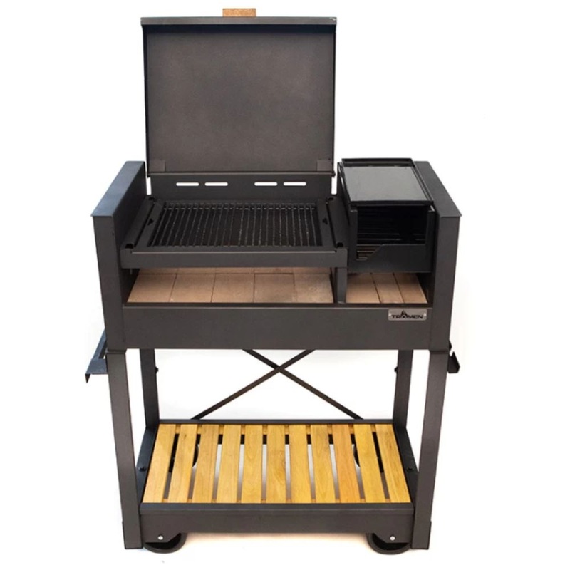 Tromen Criolla 39 Inch Freestanding Open Fire Argentine Grill