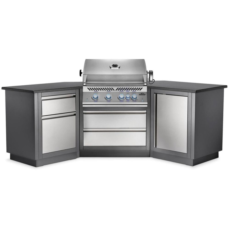 Napoleon Oasis 200 Outdoor Kitchen Island with Built in 700 Series 32 Grill