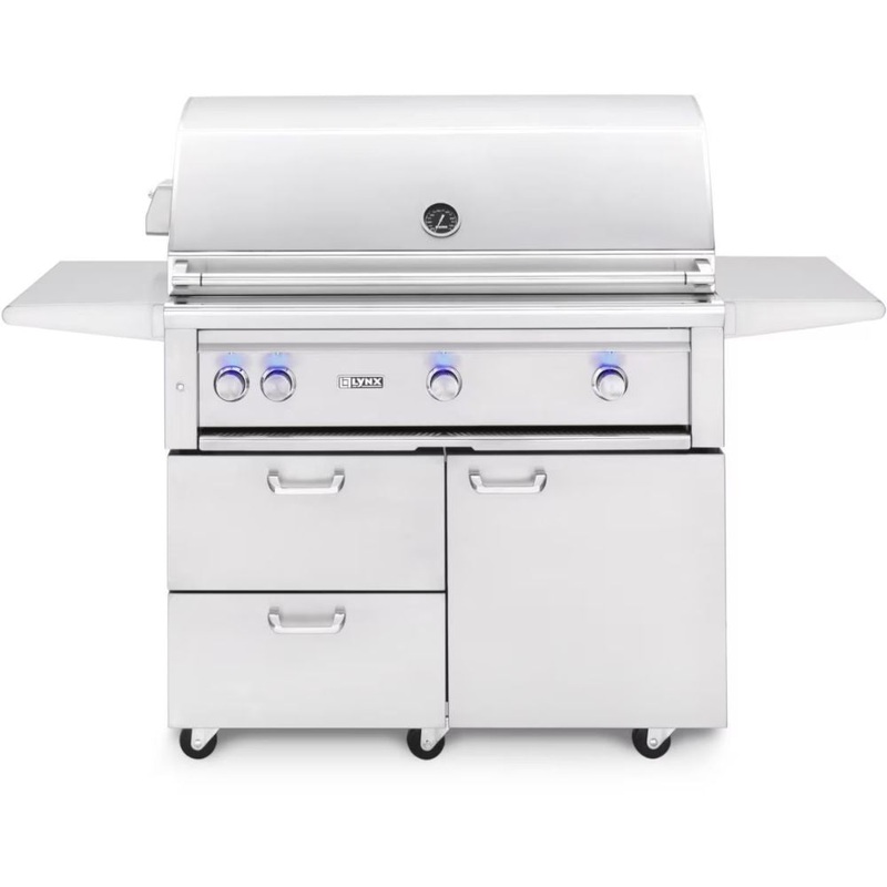 Lynx L42ATRF Professional 42-Inch Freestanding Gas Grill All Infrared Trident Burners with Rotisserie