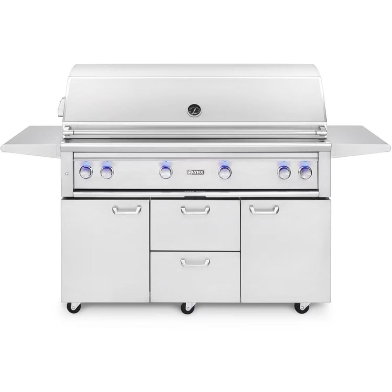Lynx L54TRF Professional 54-Inch Freestanding Gas Grill With One Infrared Trident Burner And Rotisserie