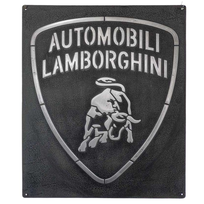 Pallarols Vintage "Lamborghini" Metal Sign, 20x24"