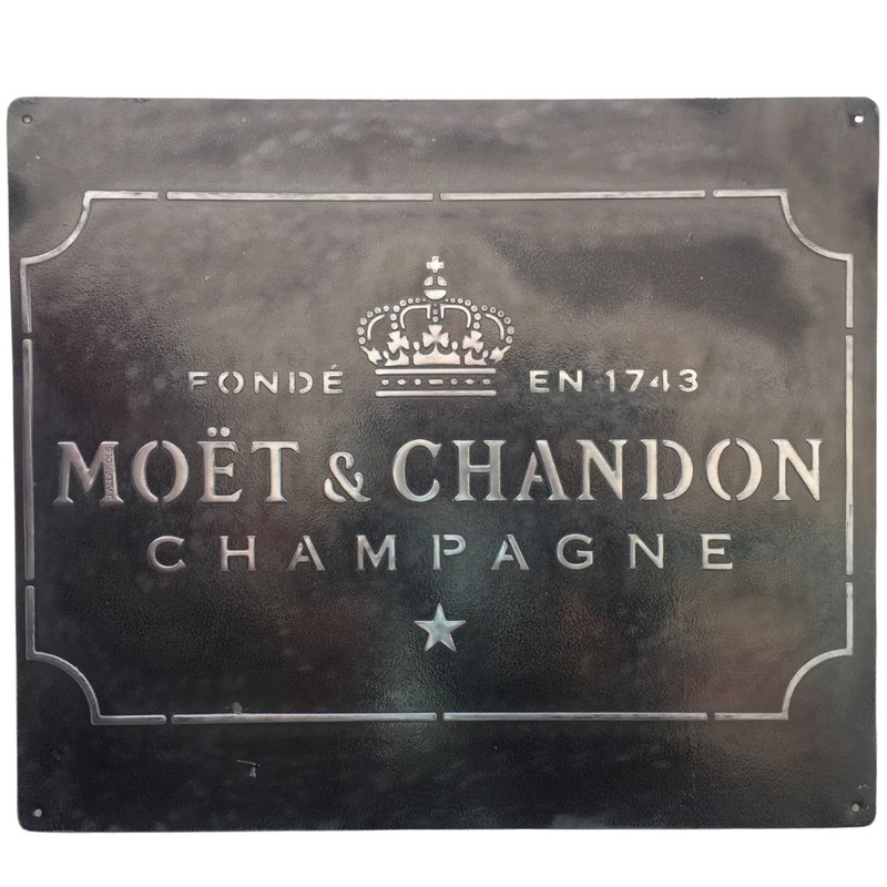 Pallarols Vintage "Mot & Chandon" Metal Sign, 20x24"