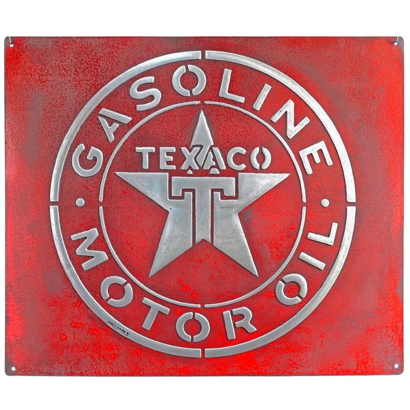 Pallarols Vintage "Texaco" Metal Sign, 20x24"