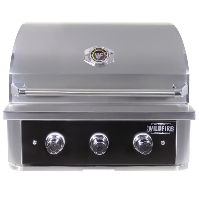 Wildfire Ranch PRO 30-Inch Black Built-in Gas Grill