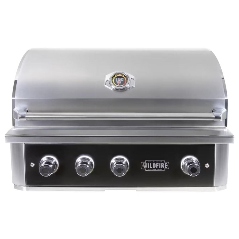 Wildfire Ranch PRO 36-Inch 3-Burner Black Built-in Gas Grill