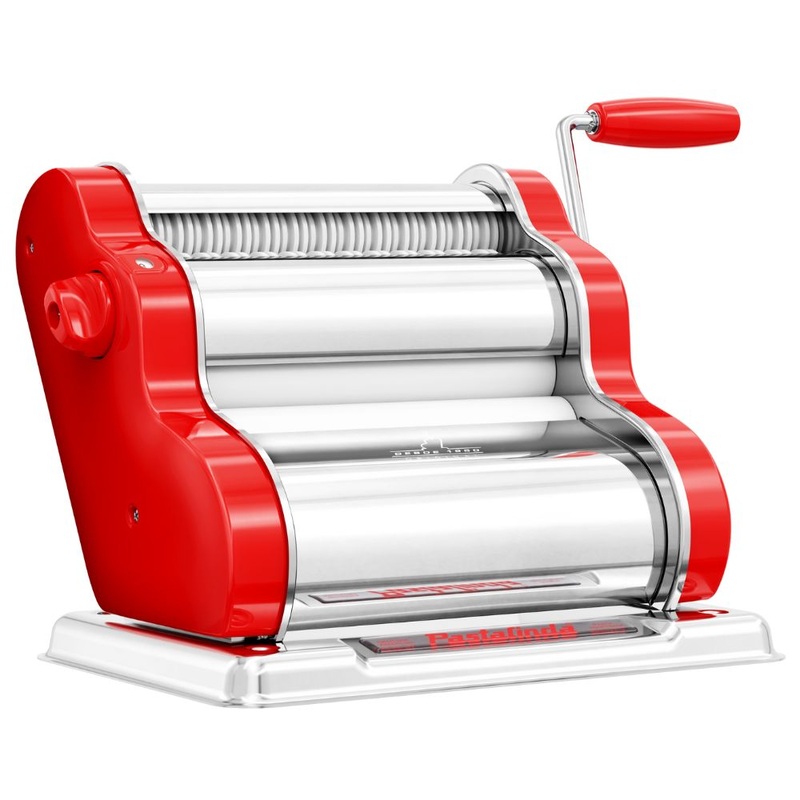 Pastalinda Classic 200 Pasta Maker Machine with Hand Crank and Two Clamps