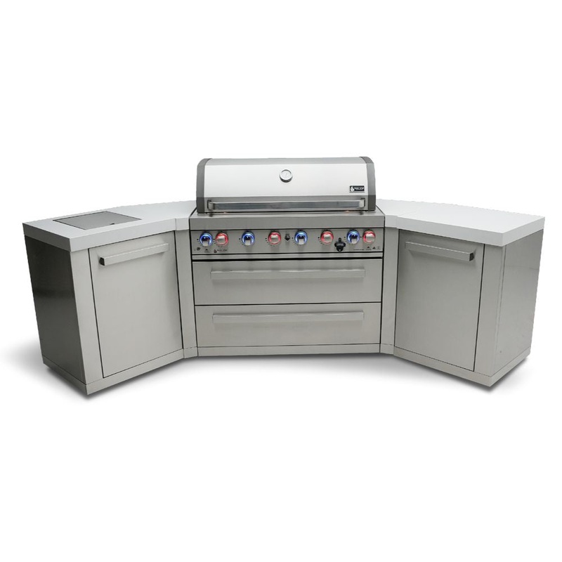 Mont Alpi MAi805-45 Propane 6-Burner Island with 45-Degree Corners