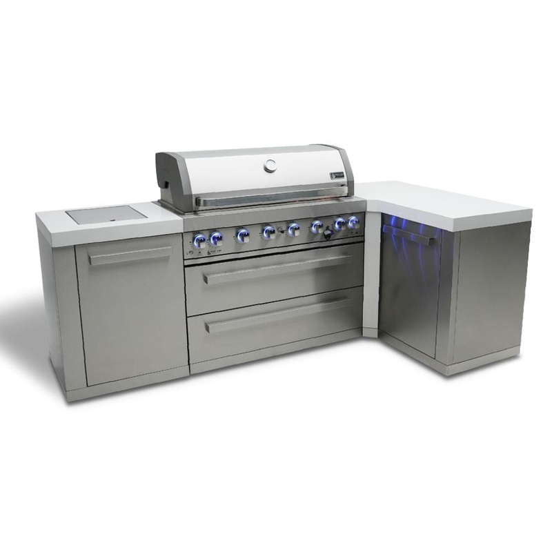 Mont Alpi MAi805-90 6-Burner Island with 90-Degree Corner