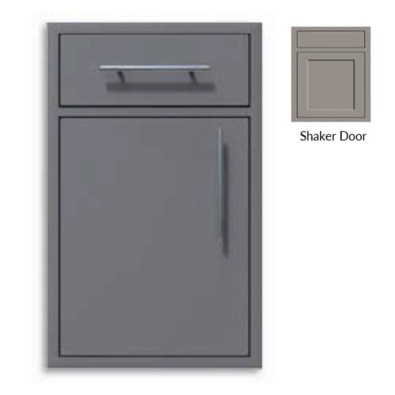 Challenger Designs Canyon Shaker Style 24-Inch Single Access Door w/ Storage Drawer - Left Hinge