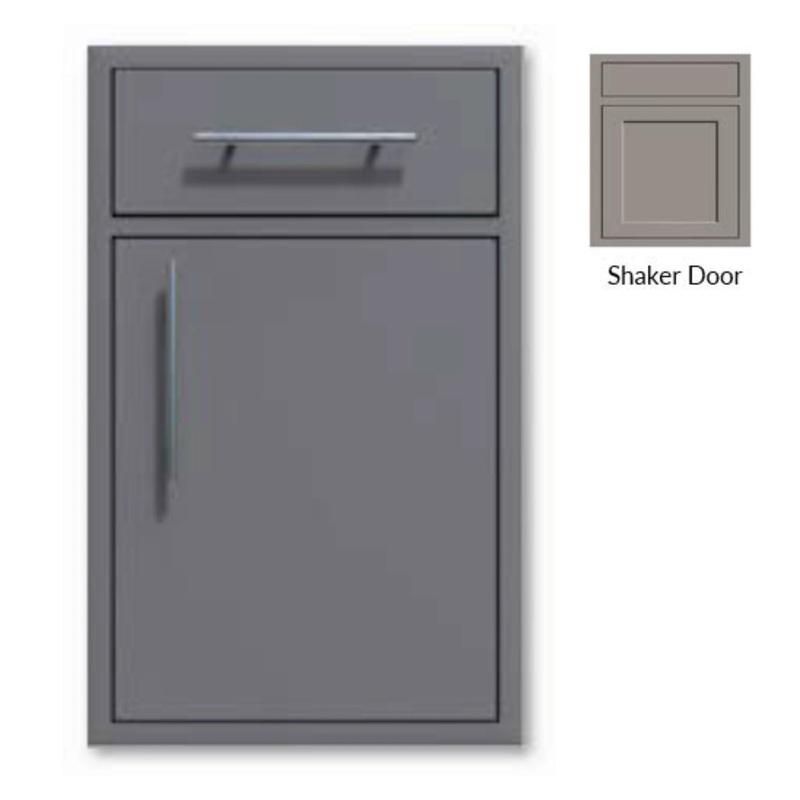 Challenger Designs Canyon Shaker Style 24-Inch Single Access Door w/ Storage Drawer - Right Hinge