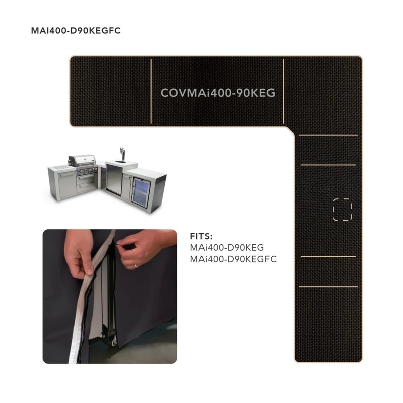 Mont Alpi COVMAi400-90KEG Cover for MAi400 Islands w/ 90 Degree Corner & Kegerator