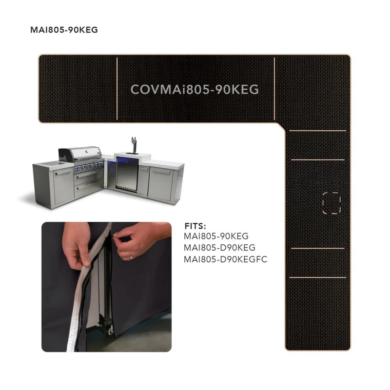 Mont Alpi COVMAi805-90KEG Cover for MAi805 Islands w/ 90 Degree Corner & Kegerator