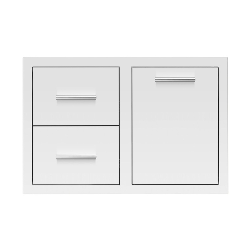 Summerset 33-Inch 2-Drawer & Trash or LP Tank Pullout Drawer Combo