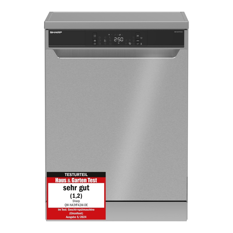 Sharp Geschirrspler freistehend QW-NA3YF42AI-CH, 60cm, A-Klasse