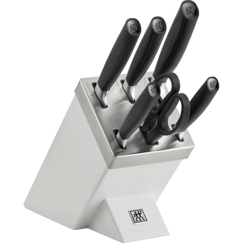 Zwilling Kitchen Messerblock All Star selbstschrfend hell 7-tlg., schwarz Z1022569