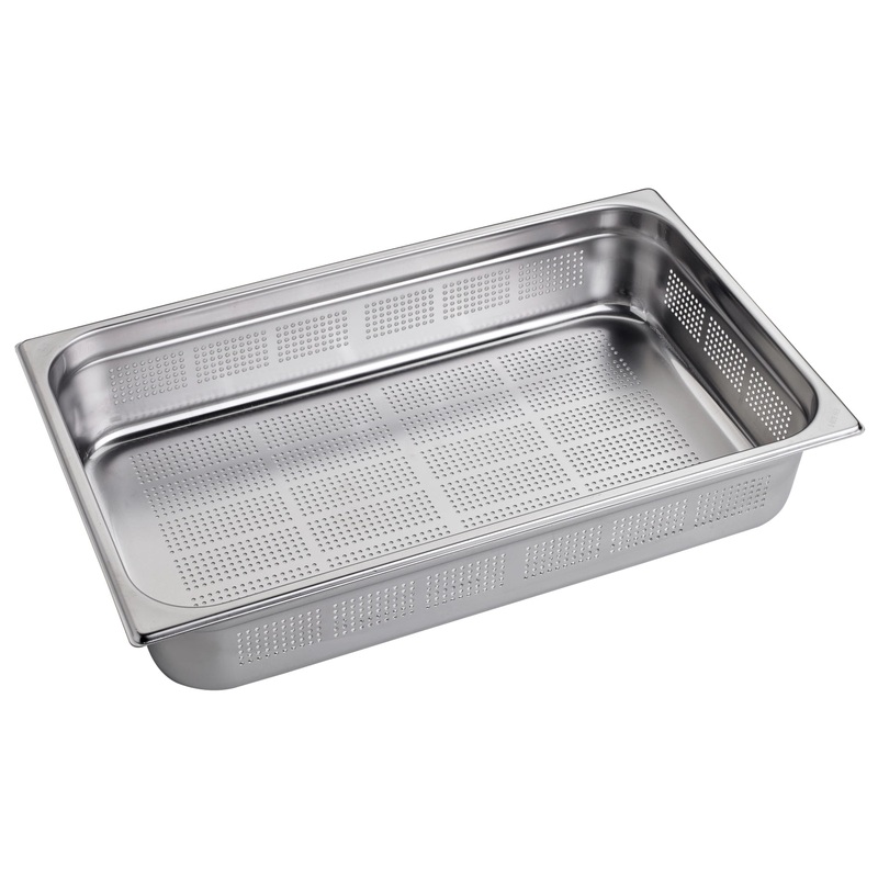 GN Schalen Behlter GN 1/1 100 Edelstahl gelocht 53x32.5cm H10cm T40043