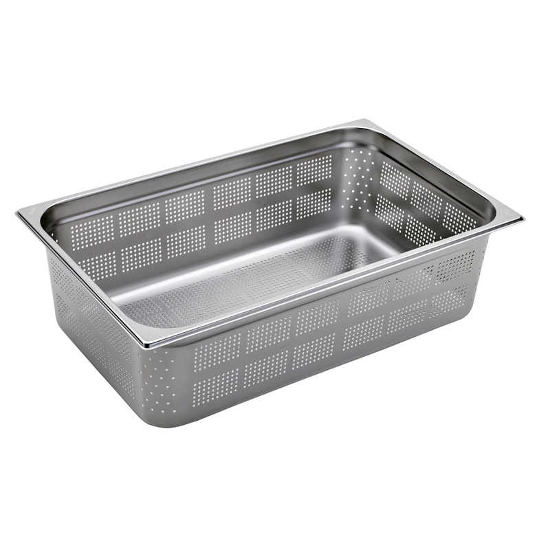 GN Schalen Behlter GN 1/1 150 Edelstahl gelocht 53x32.5cm H15cm T40063