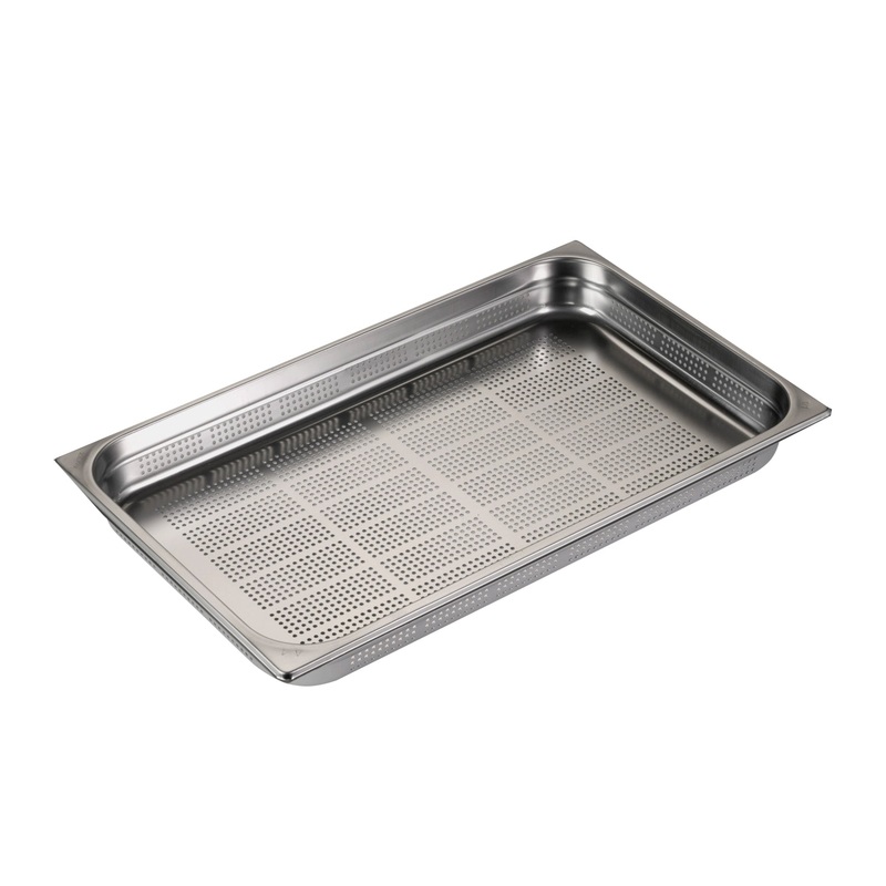 GN Schalen Behlter GN 1/1 55 Edelstahl gelocht 53x32.5cm H5.5cm T40053